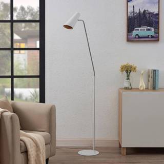 Vloerlamp wit metaal a++ Lucande Wibke in het
