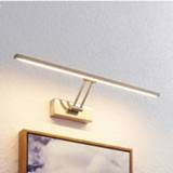 👉 Schilderij lamp IJzer warmwit a+ nikkel mat Lucande Thibaud LED schilderijlamp, 51,4cm