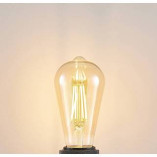 A+ amber warmwit glas LED lamp E27 ST64 6,5W 2.500K 3-step-dimmer