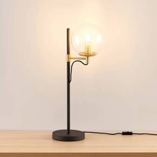 👉 Tafellamp helder messing glas a++ Lucande Sotiana tafellamp, glasbol,
