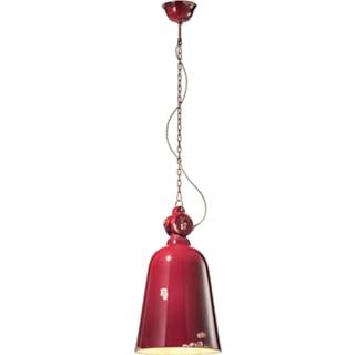 👉 Vintage hanglamp bordeaux a++ C1745, conisch,