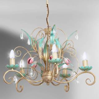 👉 Kroonluchter wit metaal a++ Luce, 5-lamps