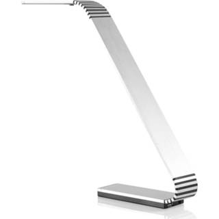 👉 Bureaulamp aluminium universeel wit a+ C USB-poort TRAE Maze X LED bureaulamp, 4.000 K alu