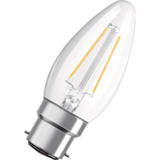 👉 Kaars a++ warmwit OSRAM LED B22d Classic B filament2,8W helder