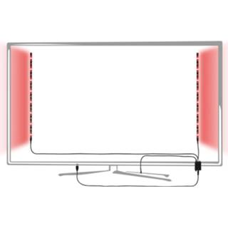 👉 Kunststof multicolour a+ zwart Paulmann USB-strip LED RGB 2 x 50 cm