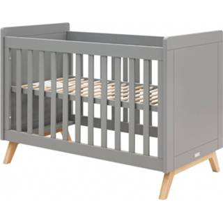 👉 Babybed grijs fenna baby's Bopita Grey / Naturel 60 x 120 cm 8712657060277