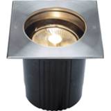 👉 Grondspot zilvergrijs aluminium a++ clusief inbouwpot SLV Dasar ES111 hoekige inbouwlamp