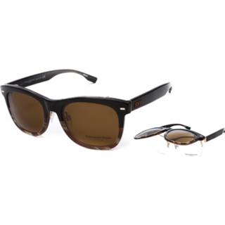 👉 Zonne bril male Ermenegildo Zegna Zonnebrillen ZC0001 With Clip-On Polarized 05R