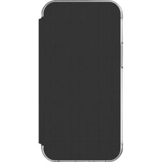 👉 Transparant TPU unicolor unisex zwart Wembley Flip Booktype voor de iPhone 12 Mini - 840056127876