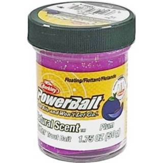 👉 Powerbait pruim paars Berkley Glitter - Plum