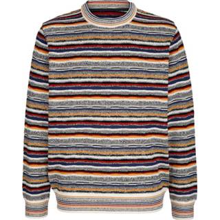 👉 Trui gestreept mannen trendy kleurverloop Roger Kent Ecru::Geel::Rood::Blauw 4055705659448