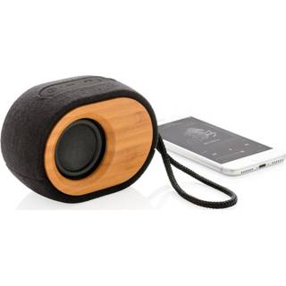 👉 Luidspreker zwart polyester One Size XD Xclusive speaker Bamboo X bluetooth 12 cm 2-delig 8714612110768