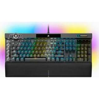 👉 Toetsen bord zwart Corsair K100 RGB toetsenbord USB QWERTZ Nederlands