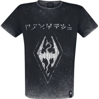 👉 Shirt zwart mannen m The Elder Scrolls - V Skyrim Dovahkiin Logo T-shirt 4060587968137