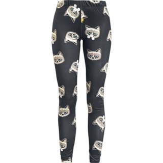 👉 Legging zwart vrouwen m Grumpy Cat - Allover Leggings 4064854056084