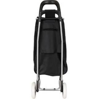 👉 Boodschappentrolley One Size zwart Orange85 met Wielen 8720289422189