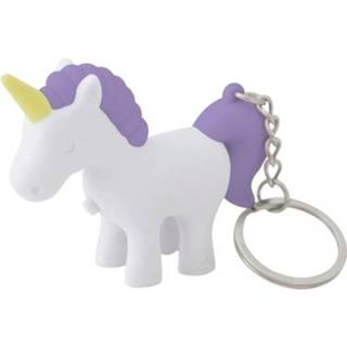 👉 Sleutel hanger ABS One Size paars Balvi sleutelhanger Unicorn met licht 7 x 5,5 cm 8430306267067