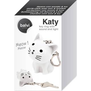 👉 Sleutelhanger wit kunststof One Size Balvi Katy junior 5,5 cm 8719817726721