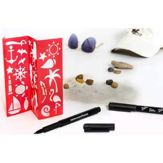 👉 Tattoo zwart One Size GeenKleur stift EFA 2st. op kaart. 4087205595971