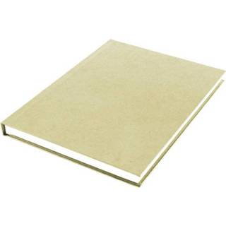 Notitie boek papier One Size GeenKleur Notitieboek met harde kraft kaft. A5 96 vel 70 grams papier, gelinieerd 8712127040389