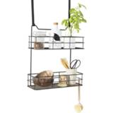 👉 Opbergmand zwarte metalen metaal One Size zwart LIFA LIVING Deurrek, Opbergmanden, Kruidenrek, Ophangbare Deurrekjes voor Woonkamer, Badkamer, Slaapkamer 8719743325104
