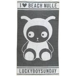 👉 Strandlaken grijs katoen One Size LuckyBoySunday Nulle 130 x 70 cm 635292495397