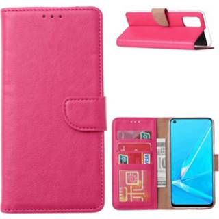 👉 Pasjeshouder roze Book Cover OPPO A72 | A52 met 8720215290165