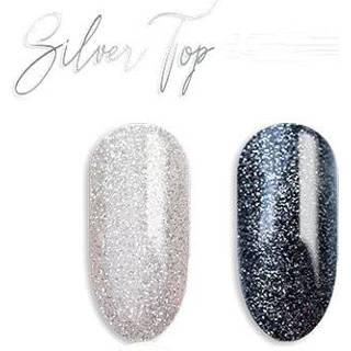 👉 Zilver One Size GeenKleur Modena Nails Silver Top Coat Gellak 7,3ml. 8720246146318