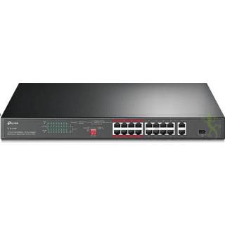 👉 Netwerk-switch zwart TP-LINK TL-SL1218P Fast Ethernet (10/100) Power over (PoE) 6935364052829