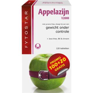 👉 Appelazijn afvallen gezondheid Fytostar 1200 Afslankpillen 100+20st 5400713751025