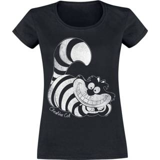 Shirt zwart vrouwen m Alice in Wonderland - Cheshire Cat T-shirt 5059671005727