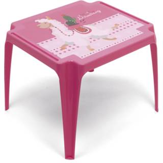 Tafel roze polypropyleen One Size meisjes Arditex tafeltje Llama 44 x 50 cm 8430957507109