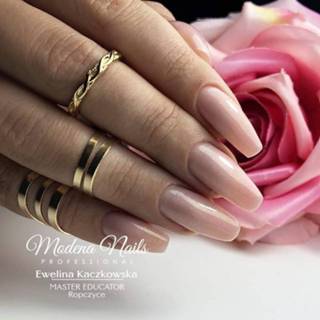 👉 Goud One Size GeenKleur Modena Nails Construction Base Coat Gellak Gold Dust 7,3ml. 8720246146219
