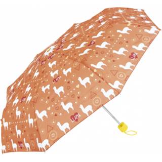 👉 Kinder paraplu polyester oranje One Size kinderen Arditex kinderparaplu Llama junior 52 cm 8430957505662
