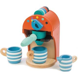 👉 Espresso machine hout One Size meerkleurig Tender Toys junior 10-delig 191856082231