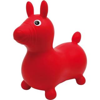 👉 Skippybal small rood rubber Foot Springpaard 50 X 21 43 cm 4020972067951