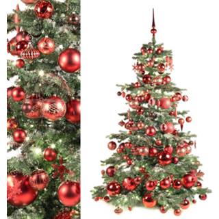 👉 Ornament bordeaux Luxury set of 195 ornaments in colors for a 180 cm Christmas tree (Christmas not included)