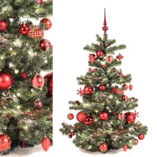 👉 Ornament bordeaux Decoration package of 55 ornaments in colors for a 120 cm Christmas tree (Christmas not included)