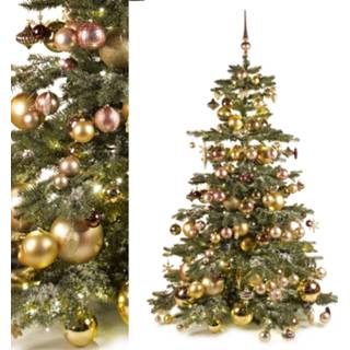 👉 Ornament Luxury set of 195 ornaments in golden colors for a 180 cm Christmas tree (Christmas not included)