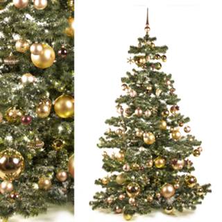 👉 Ornament Decoration package of 245 ornaments in golden colors for a 240 cm Christmas tree (Christmas not included)