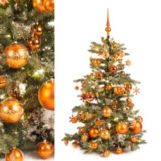 👉 Ornament Luxury set of 85 ornaments in copper colors for a 120 cm Christmas tree - (Christmas not included)