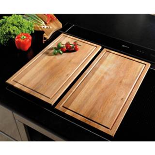 👉 Acaciahouten snijplank/afdekplaat 28 x 50 cm kookplaat afdekken - Keukenbenodigdheden - Kookbenodigdheden - Snijplanken van hout - Kookplaat afdekker/afdekkers - Kookplaten snijplanken