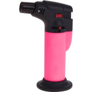 👉 Roze creme brulee aansteker/torch 11,5 cm - Turbo gasaansteker - Aanstekers voor de bbq