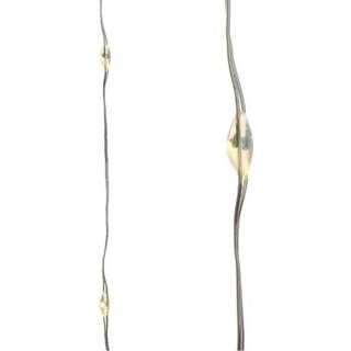 👉 Kerstverlichting witte zilverdraad One Size wit Draadverlichting 40 warm lampjes - 1195 cm lichtsnoeren op batterijen 8720147757842