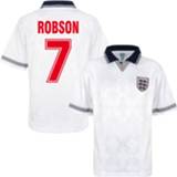 👉 Voetbalshirt wit unisex s china Rugby Shirts volwassen engeland Retro 1990 + Robson 7 - 5059067625386