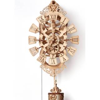 👉 Klok hout One Size GeenKleur Wood Trick 3D-modelbouw Pendulum 107 cm 251-delig 4820195190548