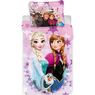 👉 Dekbedovertrek polyester multikleur Disney Frozen 3 Friends - Eenpersoons 140 x 200 cm 8592753018385