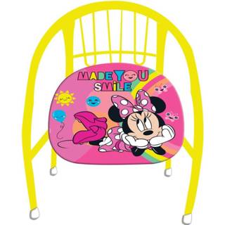 Kinderstoel geel roze staal One Size kinderen meisjes Disney Minnie Mouse 36 cm geel/roze 5205698479151