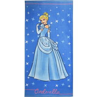 👉 Badlaken blauw katoen One Size Disney Assepoester Princess 70 x 140 cm 8435507835329