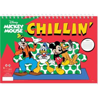 👉 Kleurboek papier One Size meerkleurig Disney sticker- en Mickey Mouse Chillin' 33 cm 8719817748976